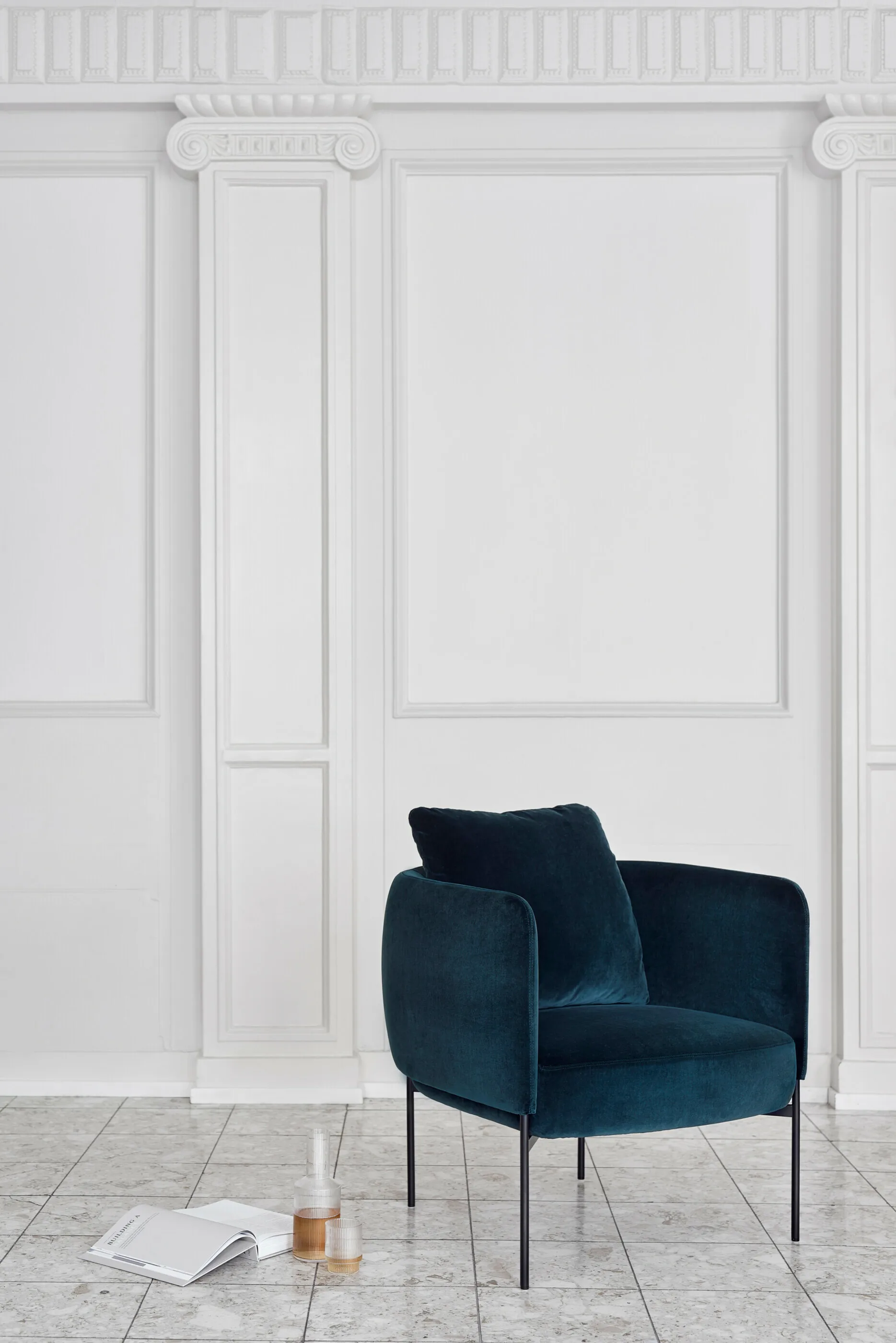 Bonnet Club Chair fåtölj, Malawi 21 beige-svarta ben Adea