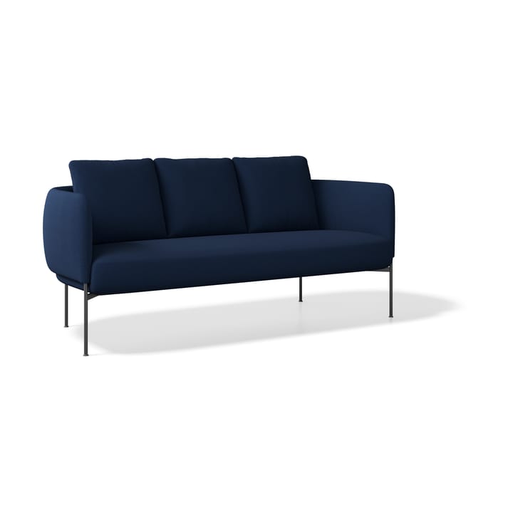 Bonnet soffa 3-sits - Matrix 12 blå-svarta ben - Adea