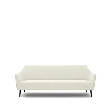 Ell soffa - Dumet 800-160 naturvit-svarta ben - Adea