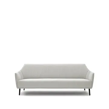 Ell soffa - Dumet 800-162 gråvit-svarta ben - Adea