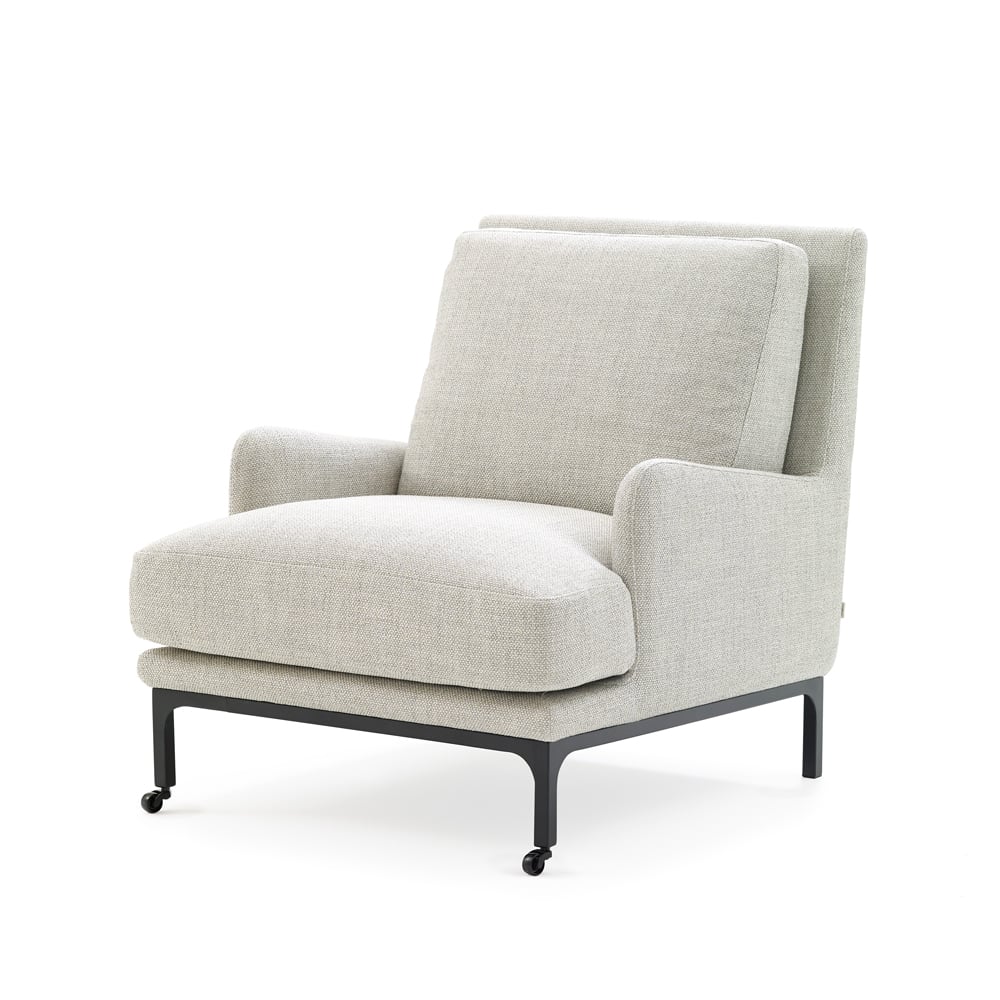 Adea Mr. Jones fåtölj Aurora 2 beige-svart | Skandinavisk Design | Fåtöljer & Fotpallar | Beige