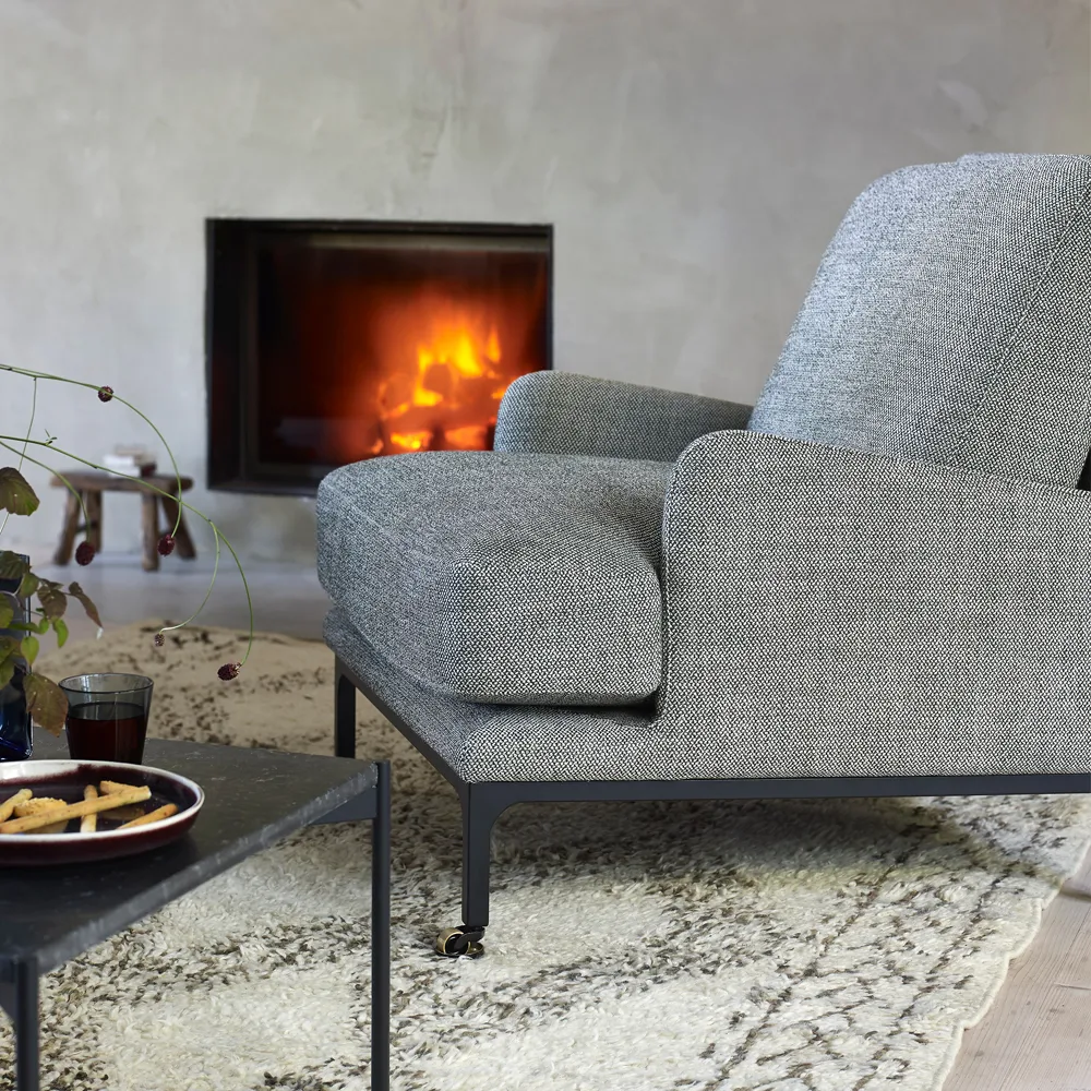 Mr. Jones fåtölj, Aurora 8 ljusgrå-svart Adea