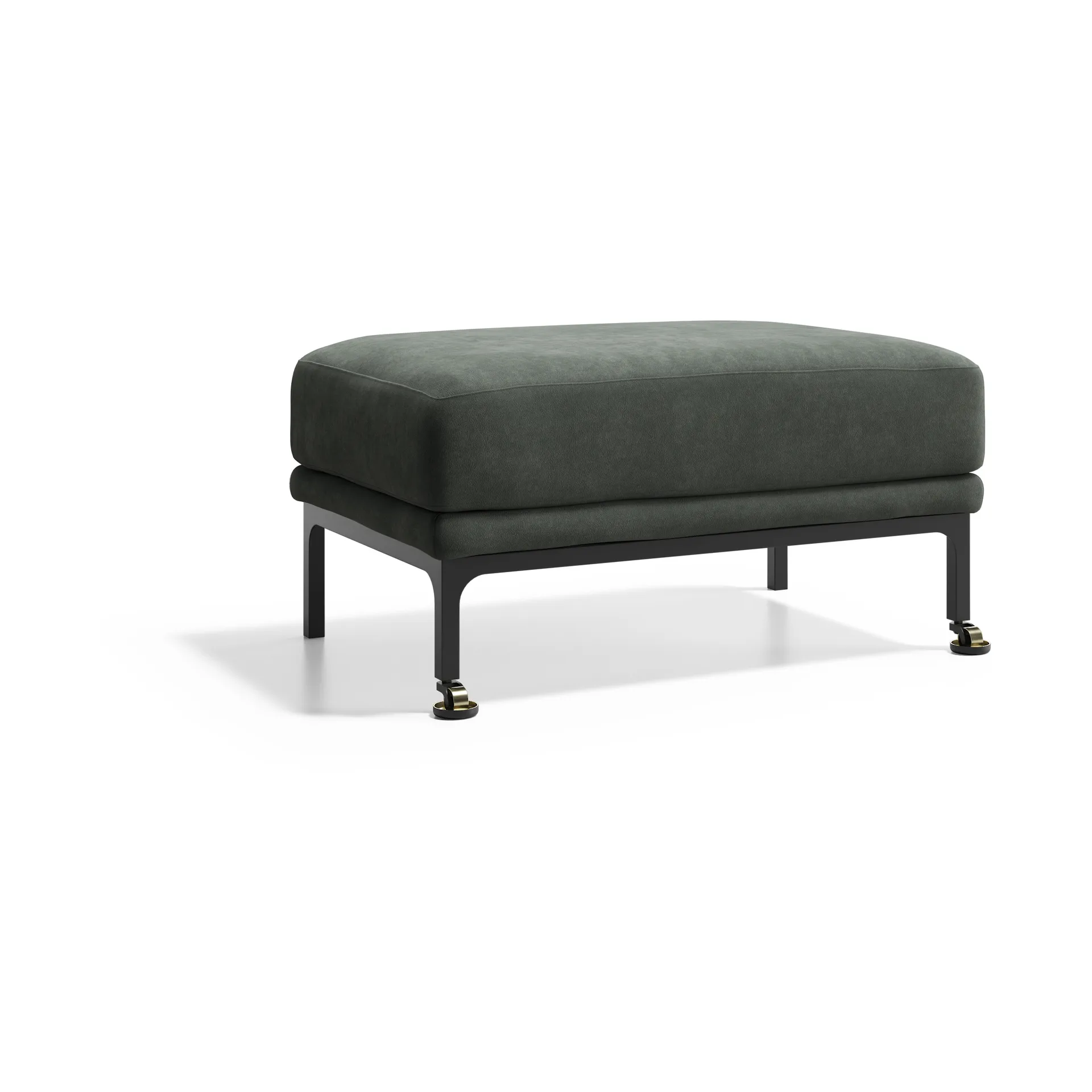 Mr. Jones fotpall, Adea nubuck 72-3 läder grön Adea