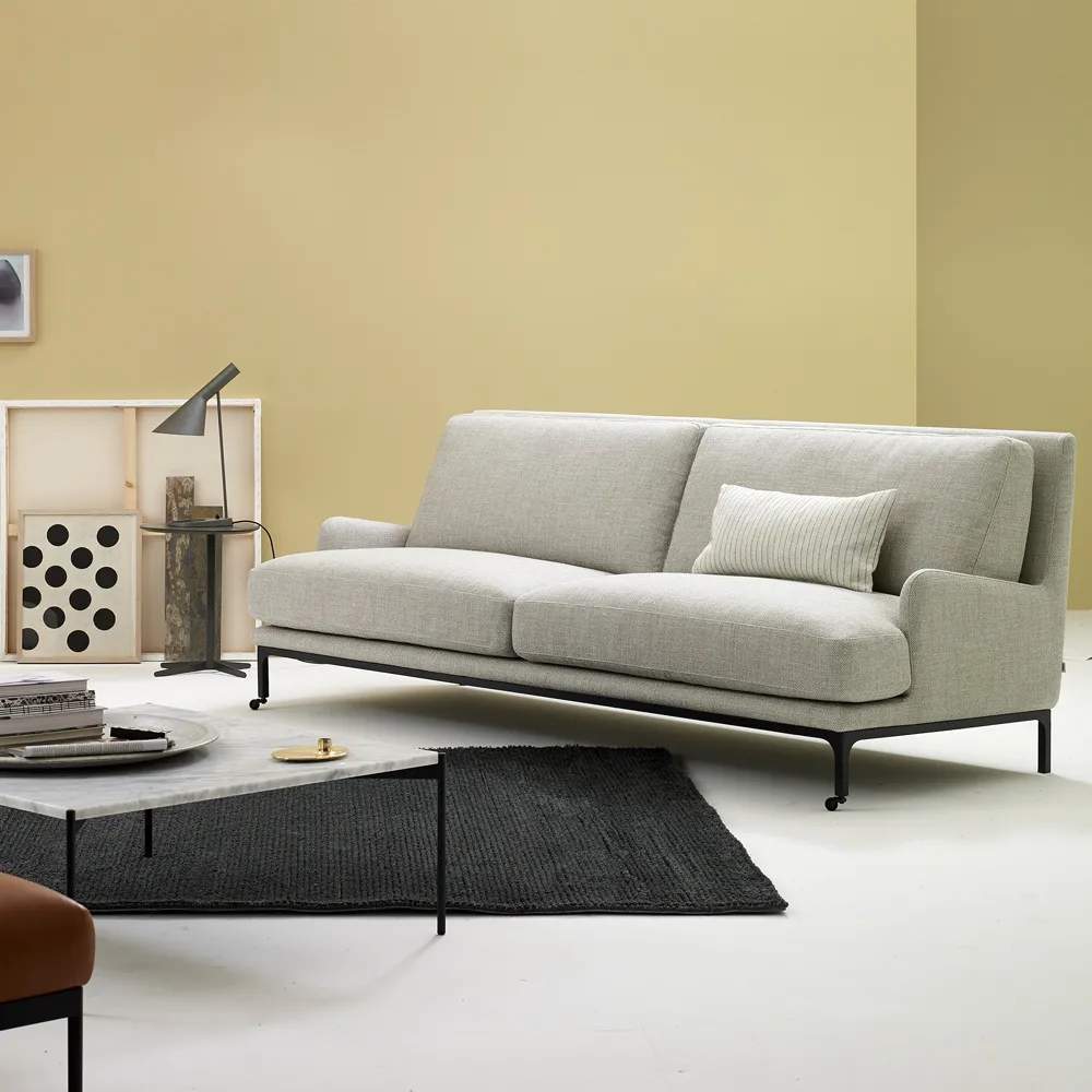 Mr. Jones soffa 230 cm, Aurora 2 beige-svart Adea