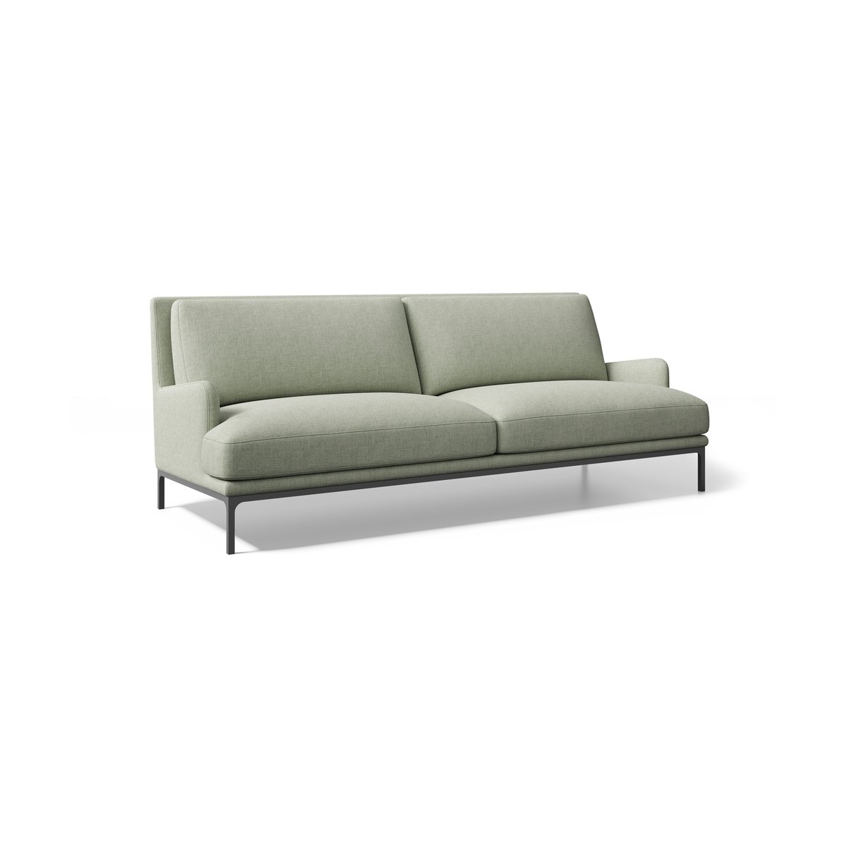 Adea Mr. Jones soffa 230 cm Lumo 185 grön-inga hjul