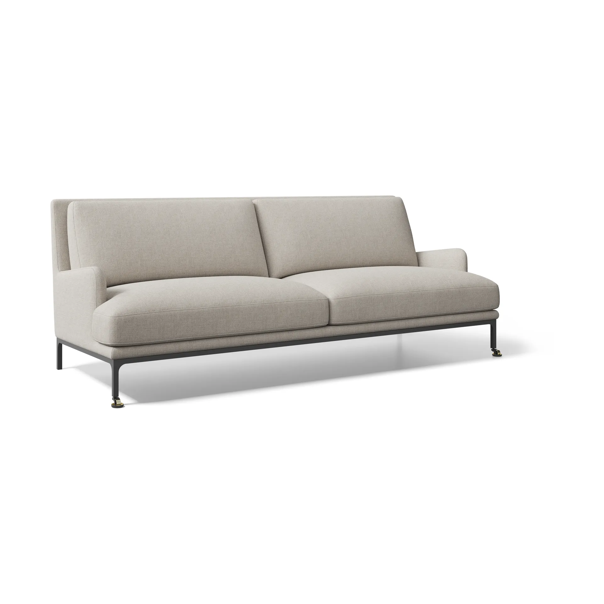 Mr. Jones soffa 230 cm, Lumo 188 beige-med hjul Adea