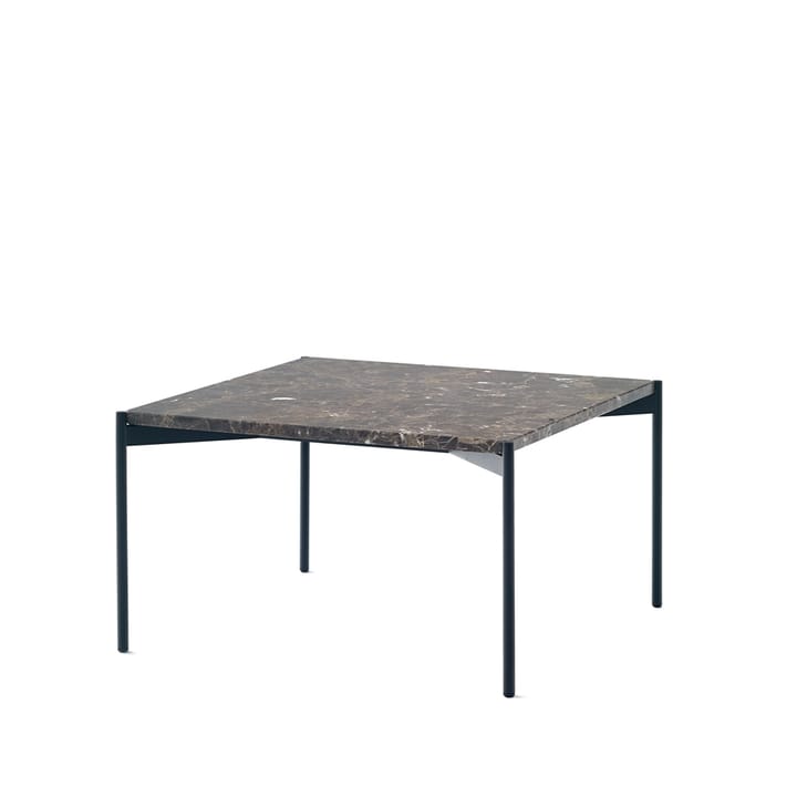 Plateau soffbord - marmor brun-svart underrede-60x60 - Adea