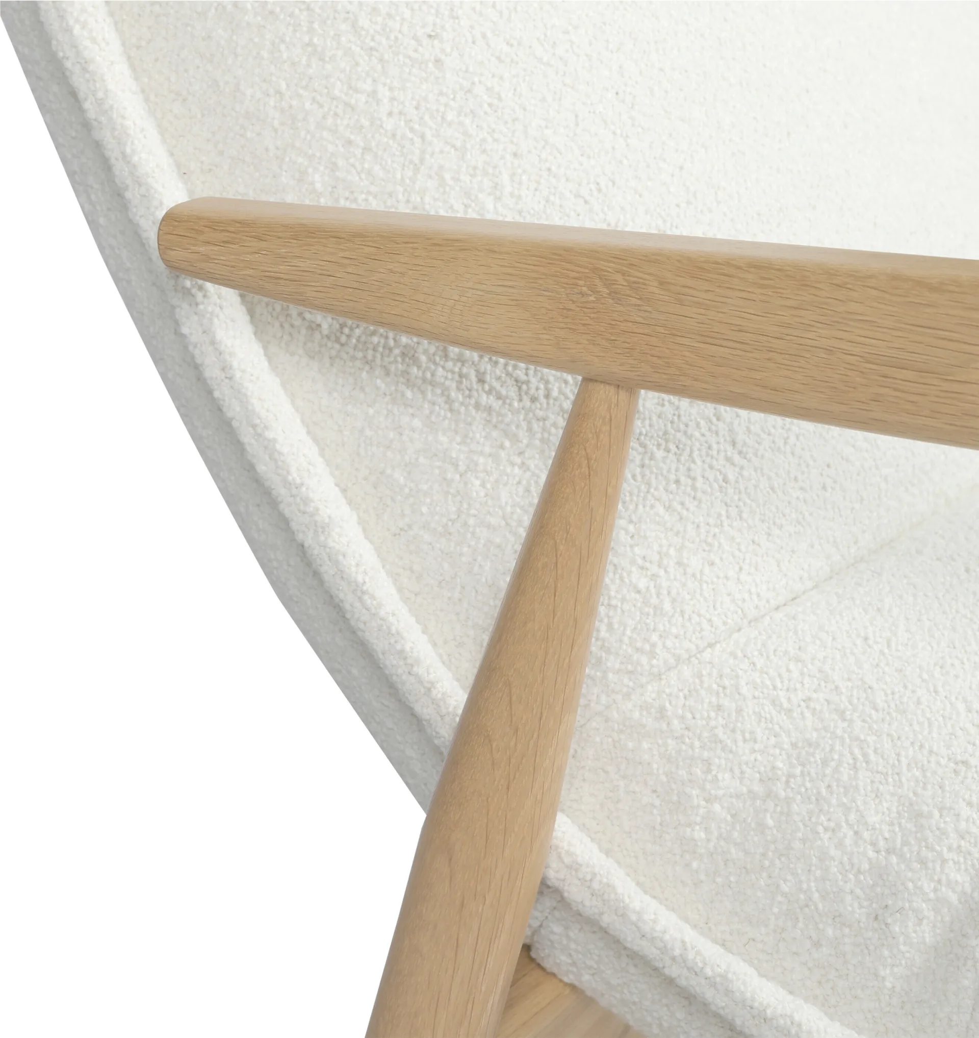 Tao fåtölj, Orsetto 0011 vit-natural ek ben Adea