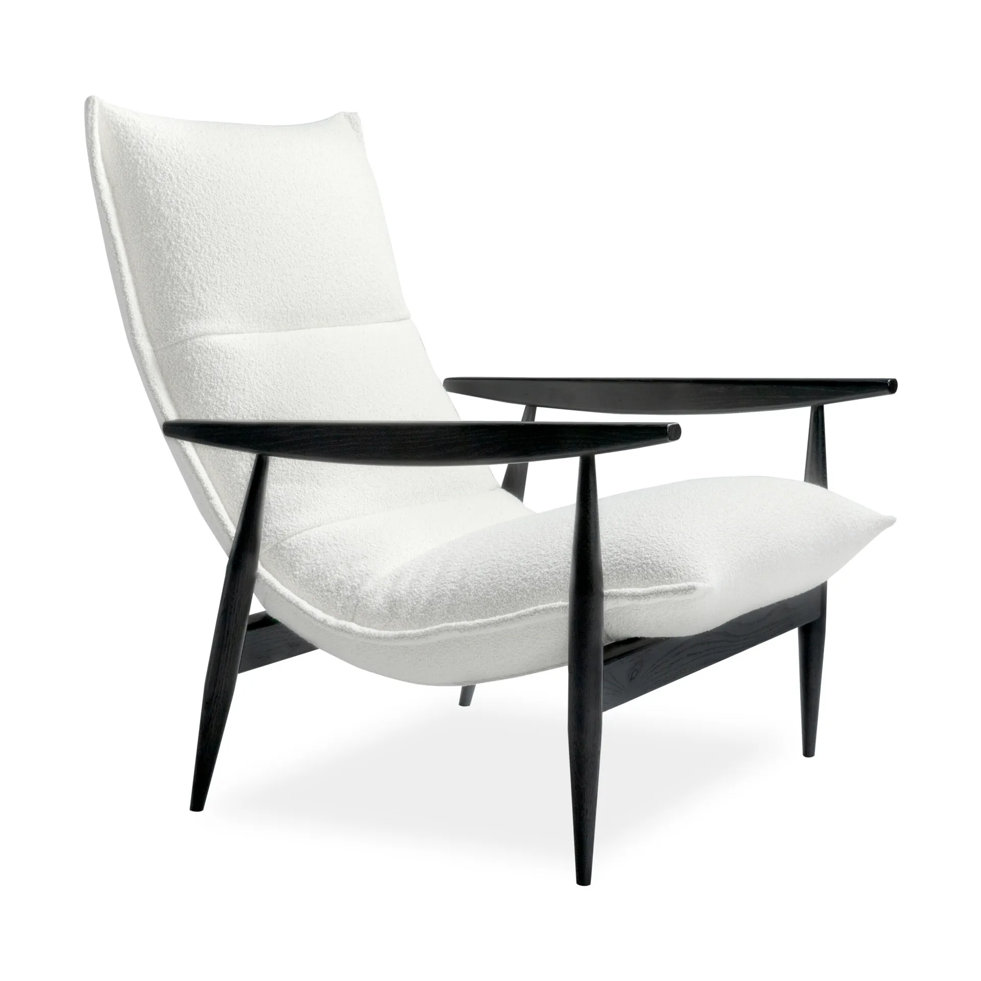 Tao fåtölj, Orsetto 0011 vit-svart ek Adea