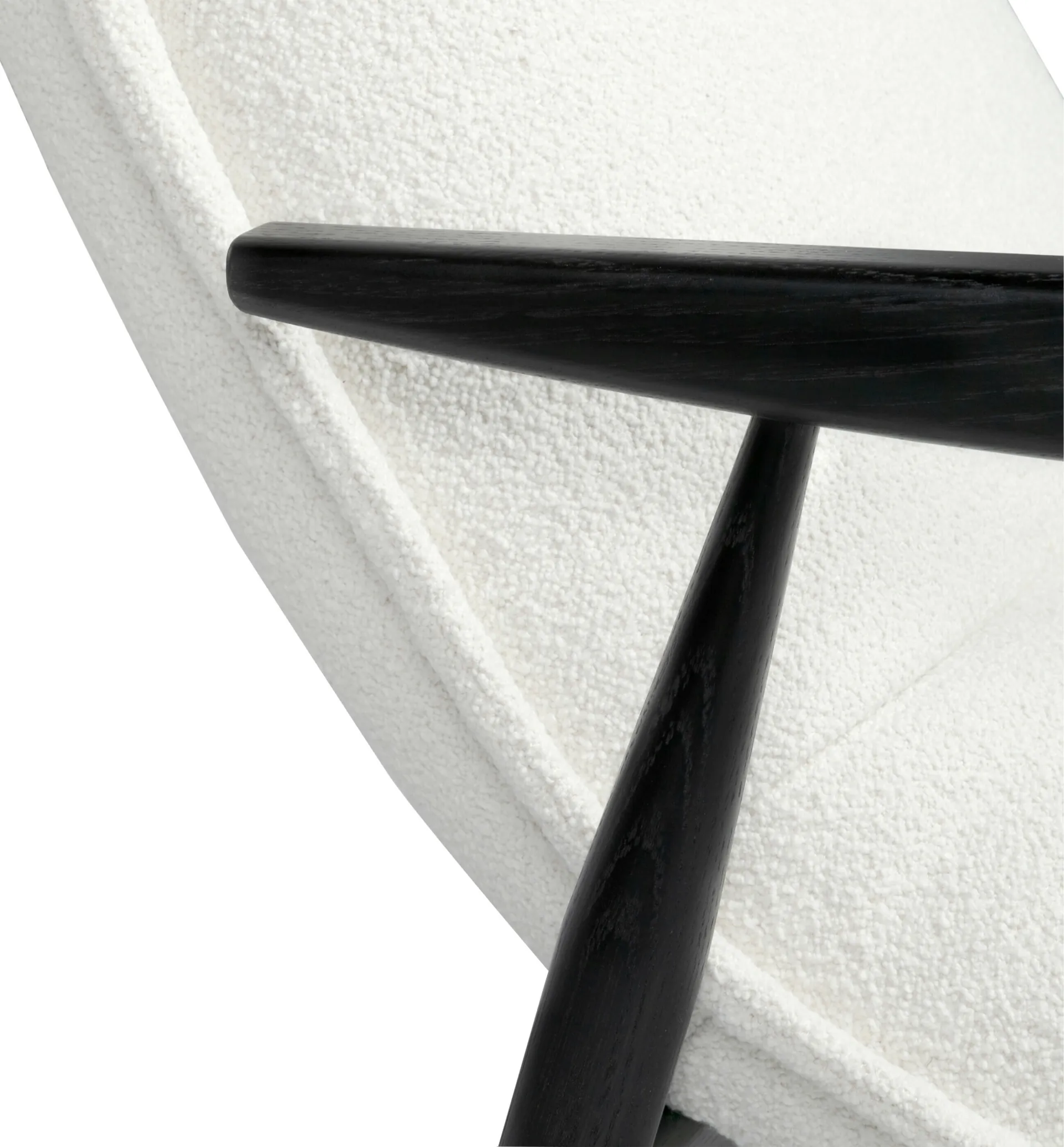 Tao fåtölj, Orsetto 0011 vit-svart ek Adea