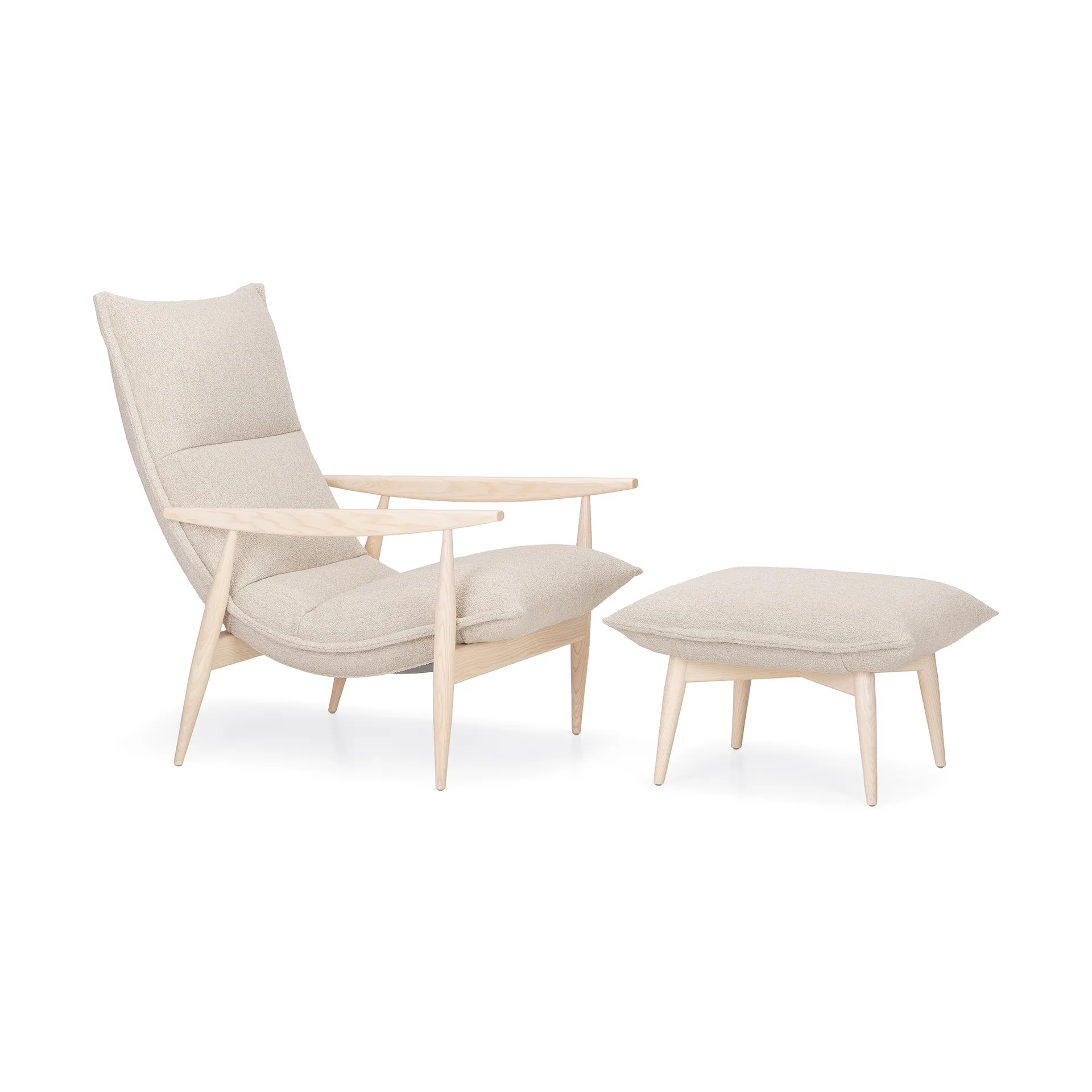 Tao fåtölj, Orsetto 0012, vitpigm. ask Adea