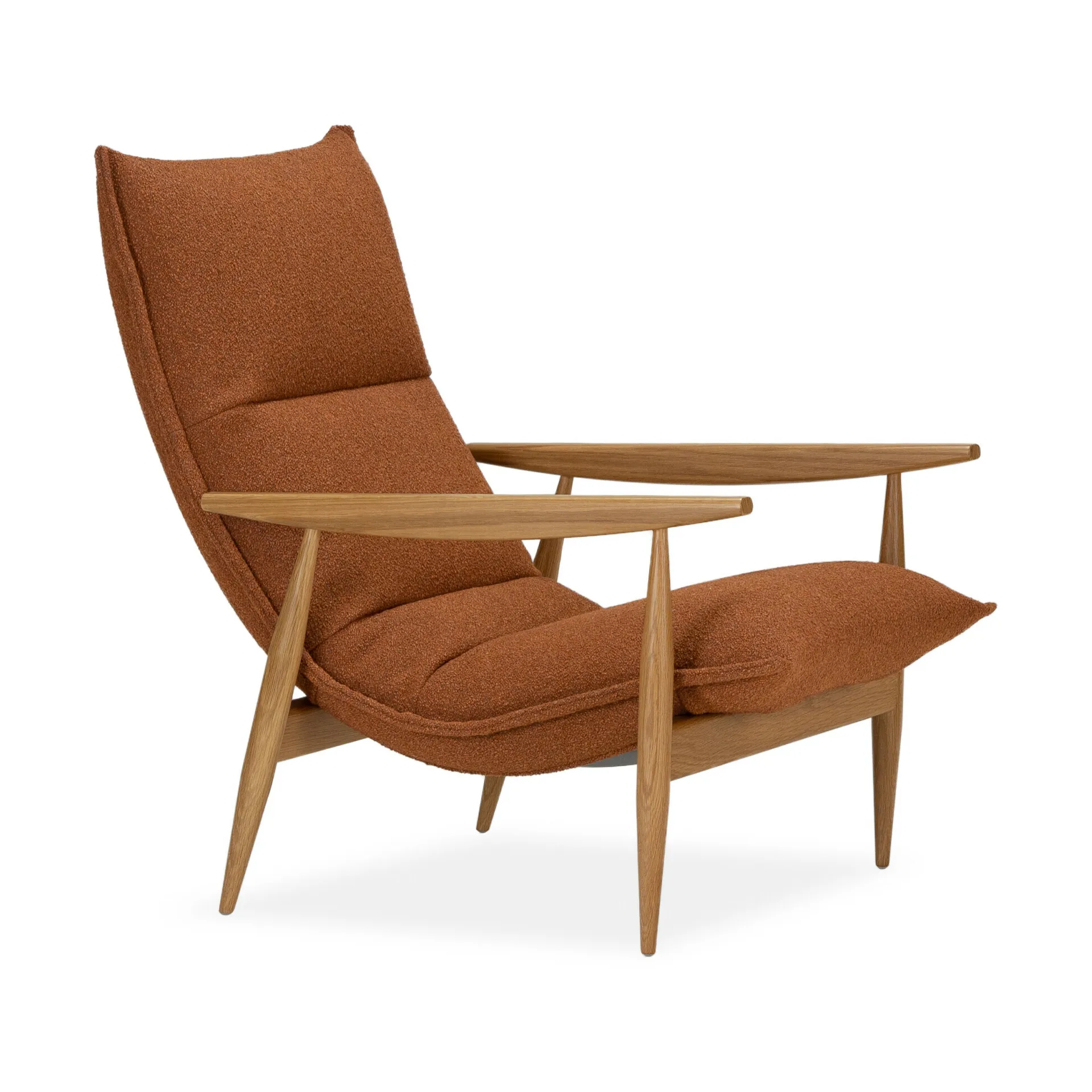 Tao fåtölj, Orsetto 0724 orange-natural ek Adea