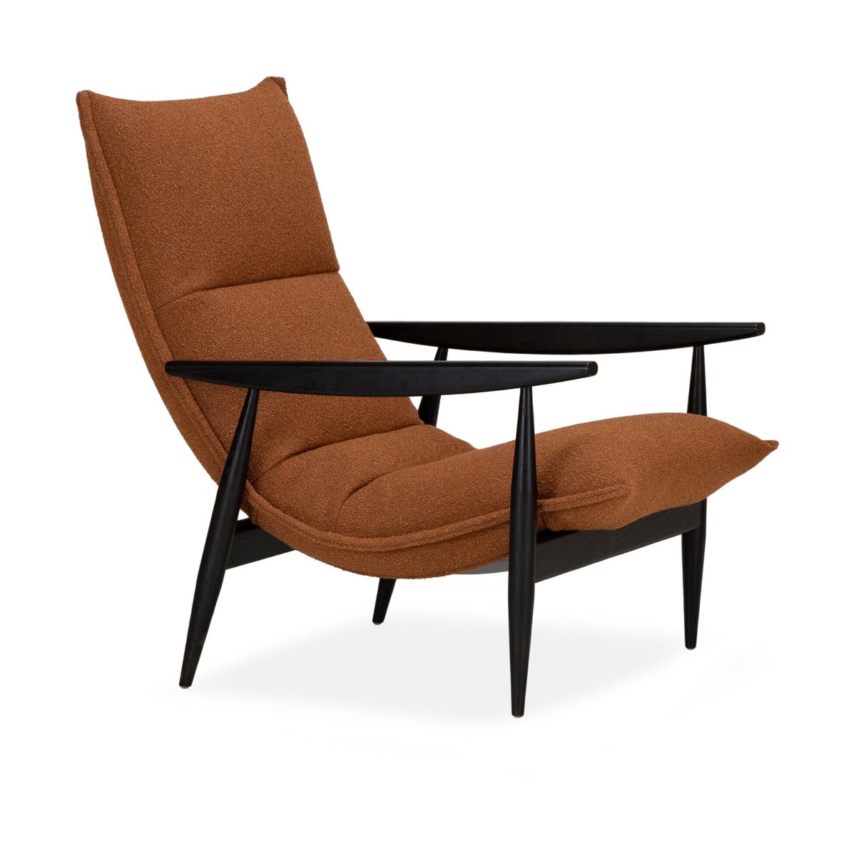 Adea Tao fåtölj Orsetto 0724 orange-svart ek | Skandinavisk Design | Fåtöljer & Fotpallar | Orange