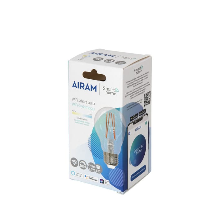 Airam Smarta Hem Filament LED-normal ljuskälla - klar e27, 5w - Airam