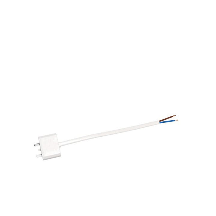 Lampkontakt DCL - vit, med sladd 18 cm, ojordad - Airam