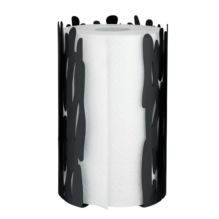 Barkroll hushållspappershållare, svart Alessi