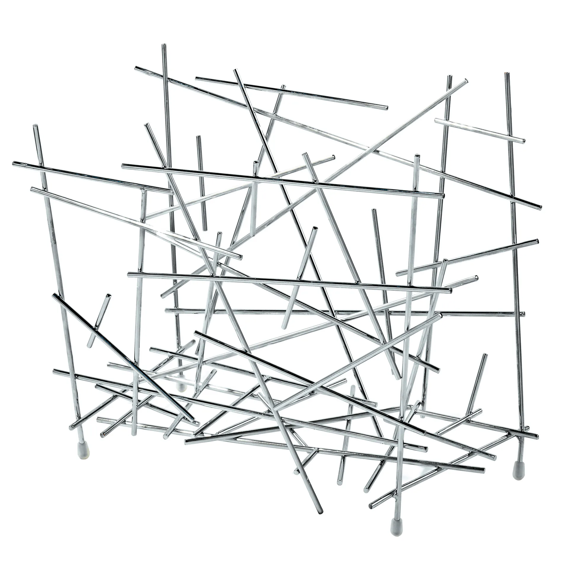 Blow up tidningsställ, rostfritt stål Alessi