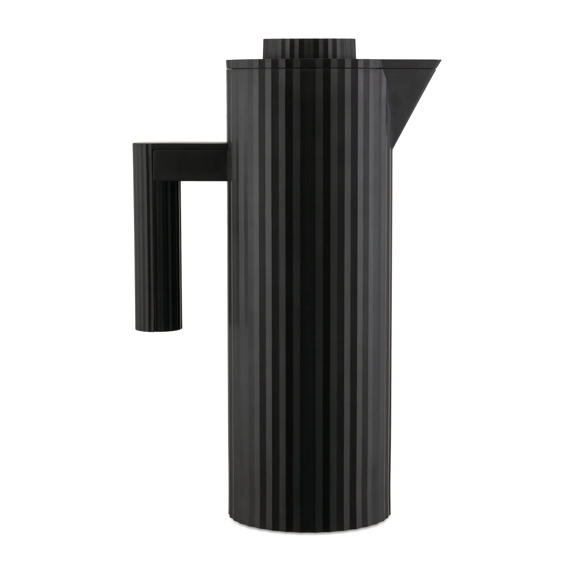 Plissé termoskanna 1 L, Svart Alessi