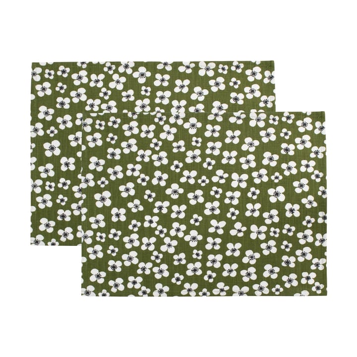 Belle Amie bordstablett 2-pack - Mörkgrön, 34x45 cm - Almedahls