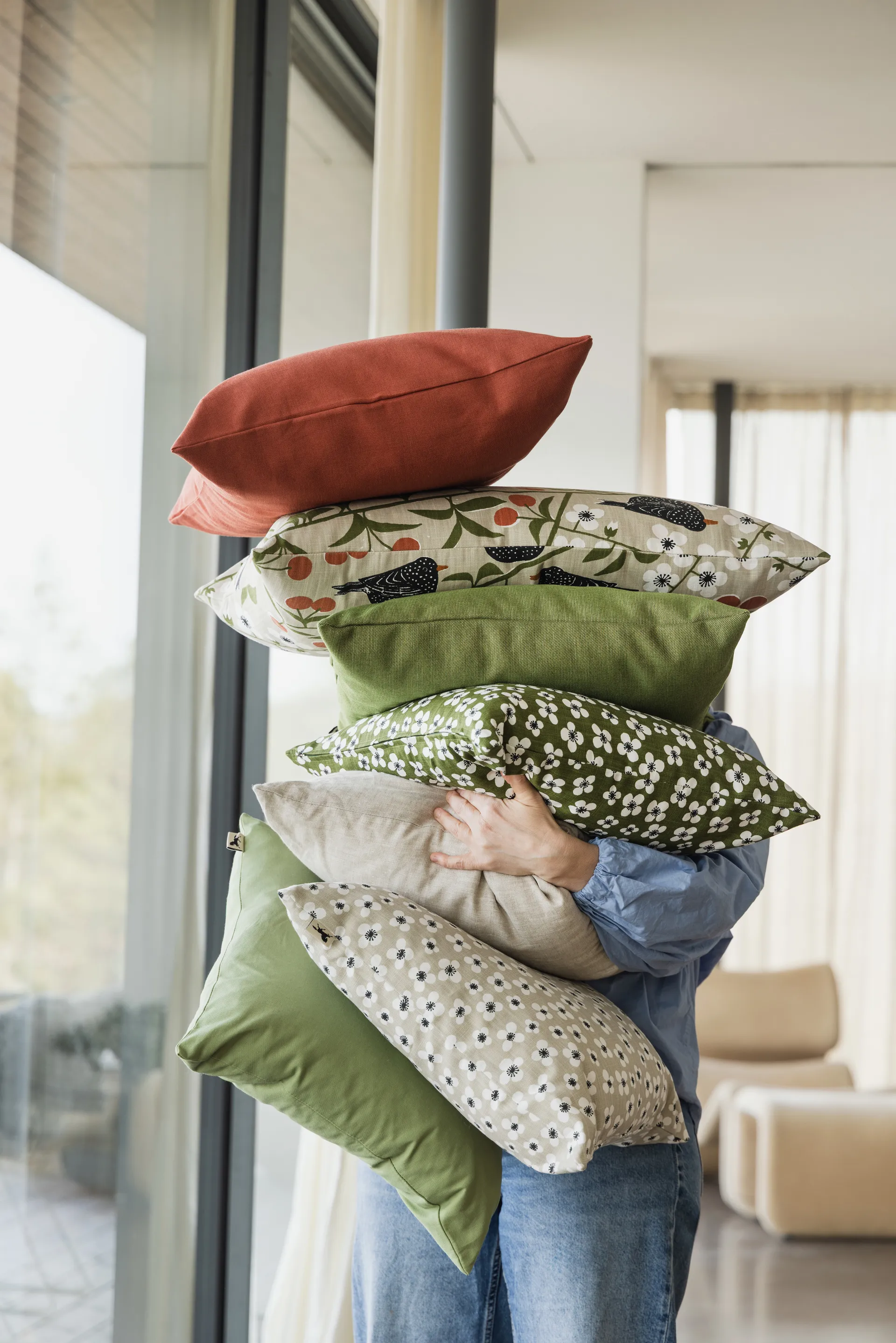 Belle Amie kuddfodral, Beige, 47x47 cm Almedahls