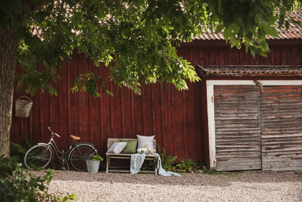 Botanic Garden kuddfodral 47x47 cm, Multi-Blå Almedahls