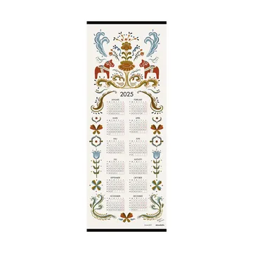 Dalahäst kalender 2025 - 35x90 cm - Almedahls