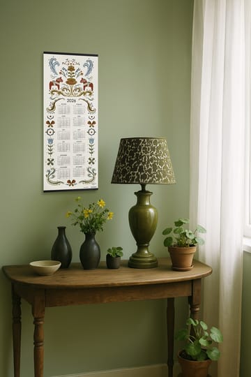 Dalahäst kalender 2026 - 35x90 cm - Almedahls
