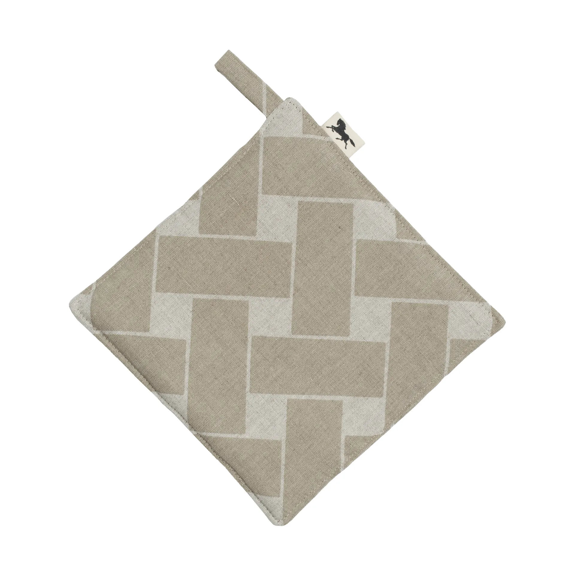 Korg XL grytlapp 23x23 cm, Natur-taupe Almedahls