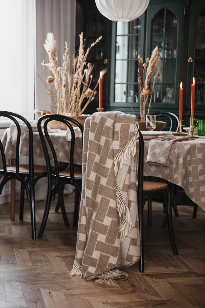 Korg XL servett 45x45 cm 2-pack, Natur-taupe Almedahls