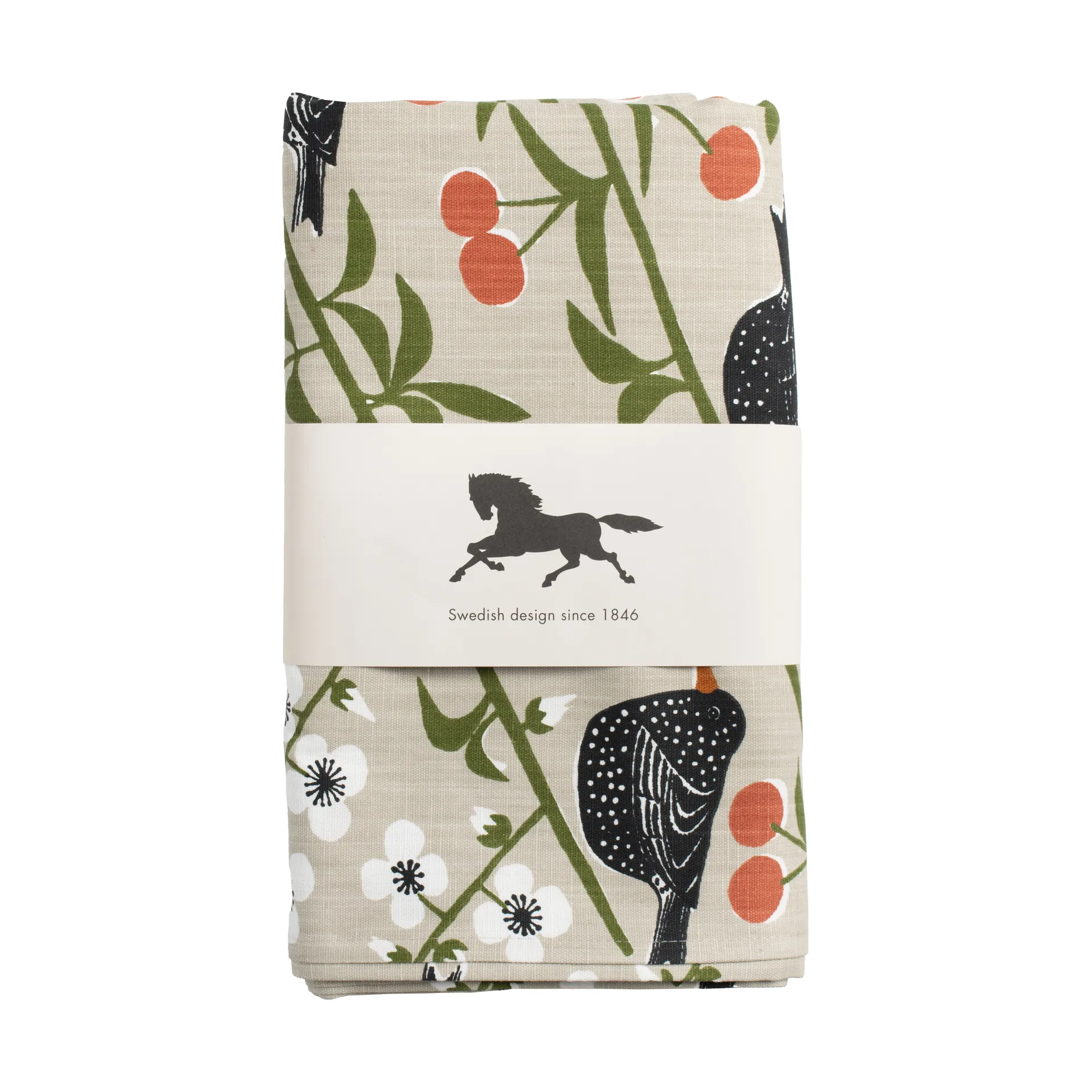 Körsbärsträdgården duk, Beige, 145x250 cm Almedahls