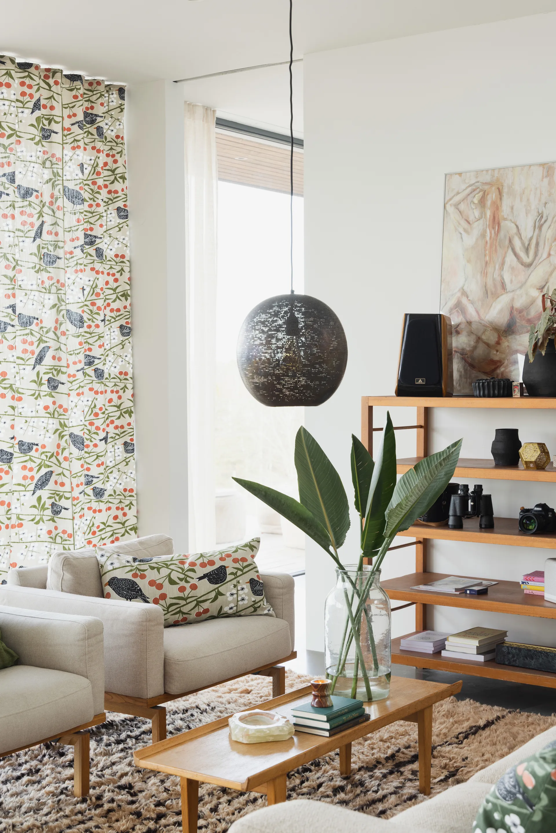 Körsbärsträdgården kuddfodral, Beige, 40x70 cm Almedahls