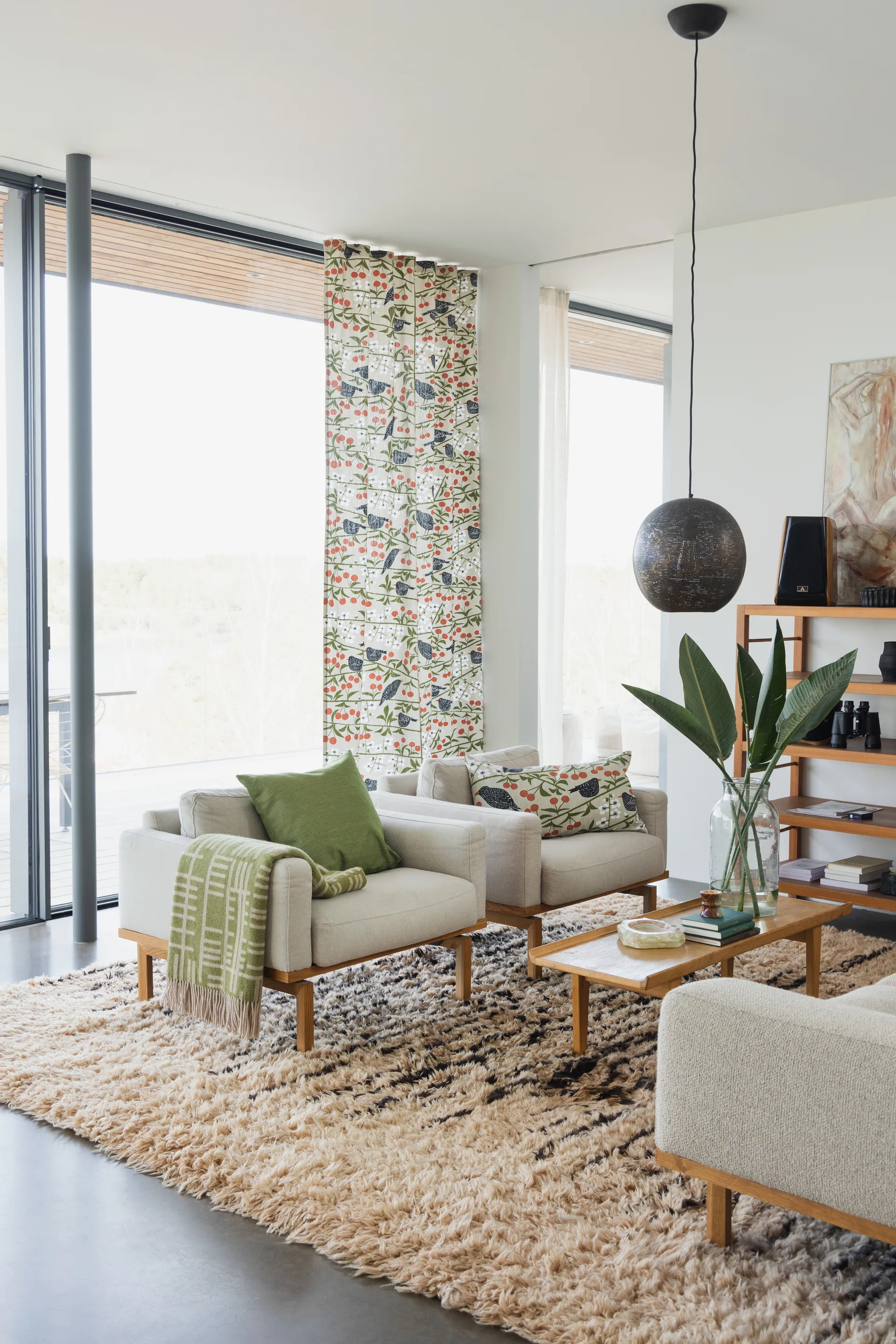 Körsbärsträdgården kuddfodral, Beige, 40x70 cm Almedahls