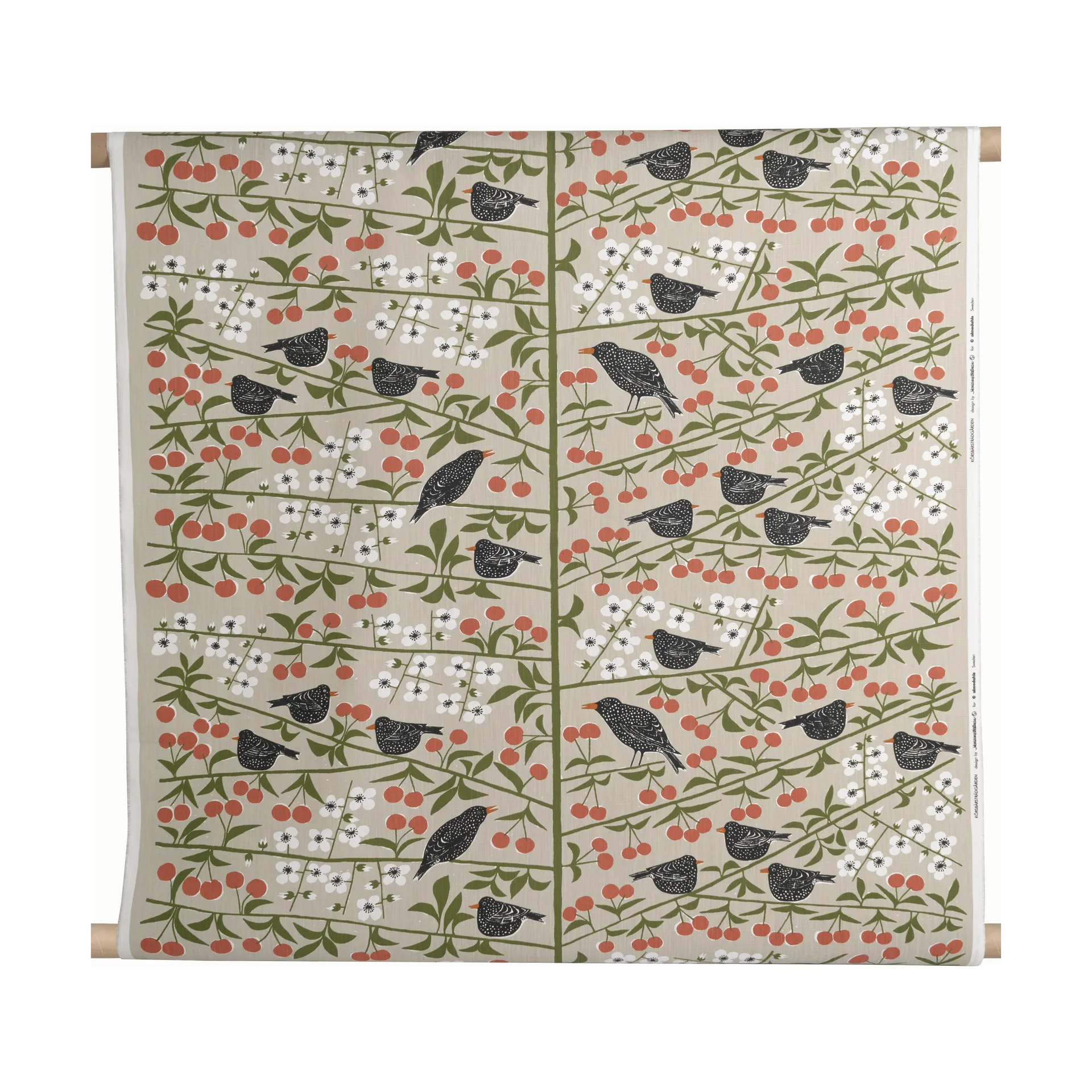 Körsbärsträdgården tyg, Beige Almedahls