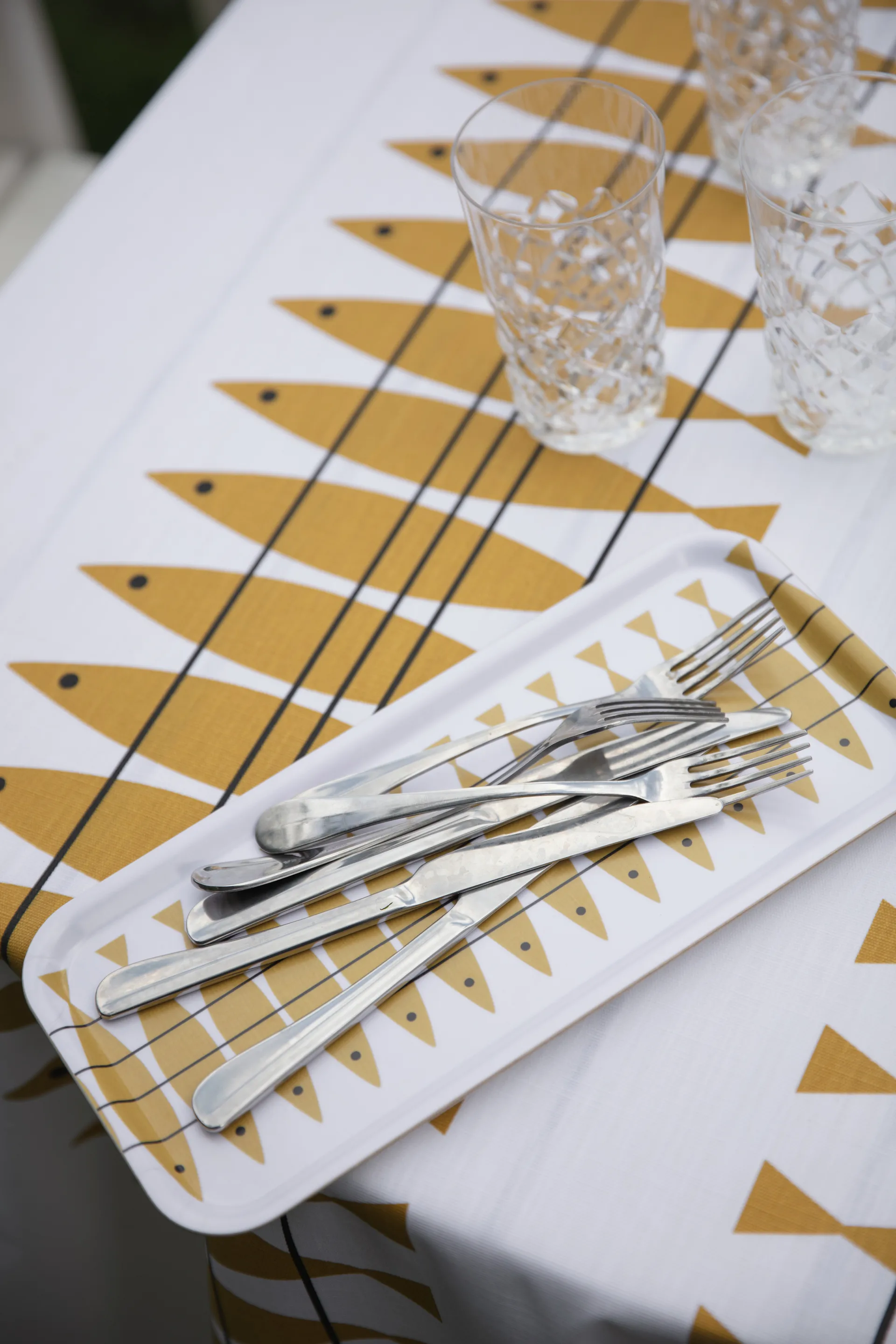 Sill bricka 15x32 cm, Ockra Almedahls