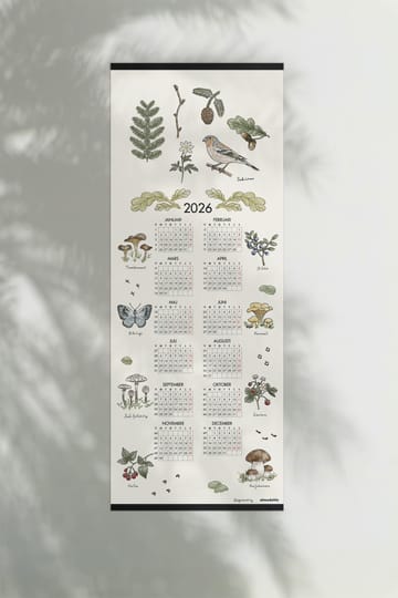 Skogsvandring kalender 2026 - 35x90 cm - Almedahls