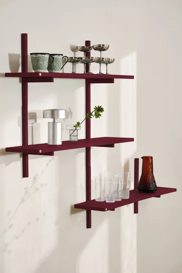 A-Light Shelf vägghylla Special Edition - Wine red 90x21x35 cm - Andersen Furniture