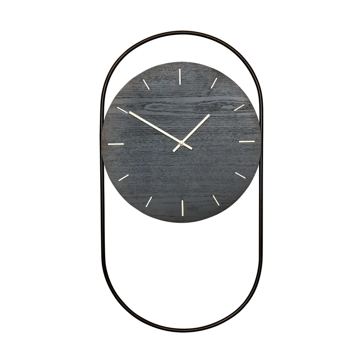 A-Wall väggklocka 41x76 cm - Black-brass - Andersen Furniture