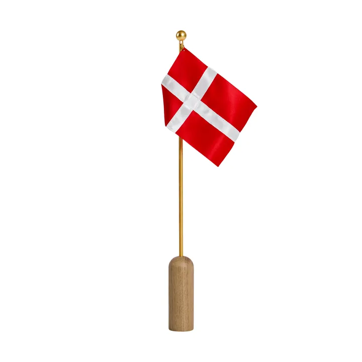 Celebrating Denmark flagga 40 cm - Oak-brass - Andersen Furniture