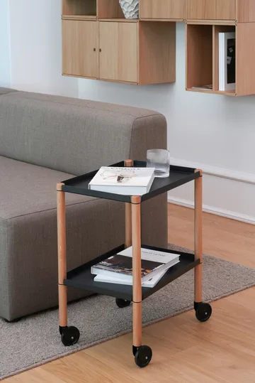 Connect bord - Oljad ek, svart metall - Andersen Furniture