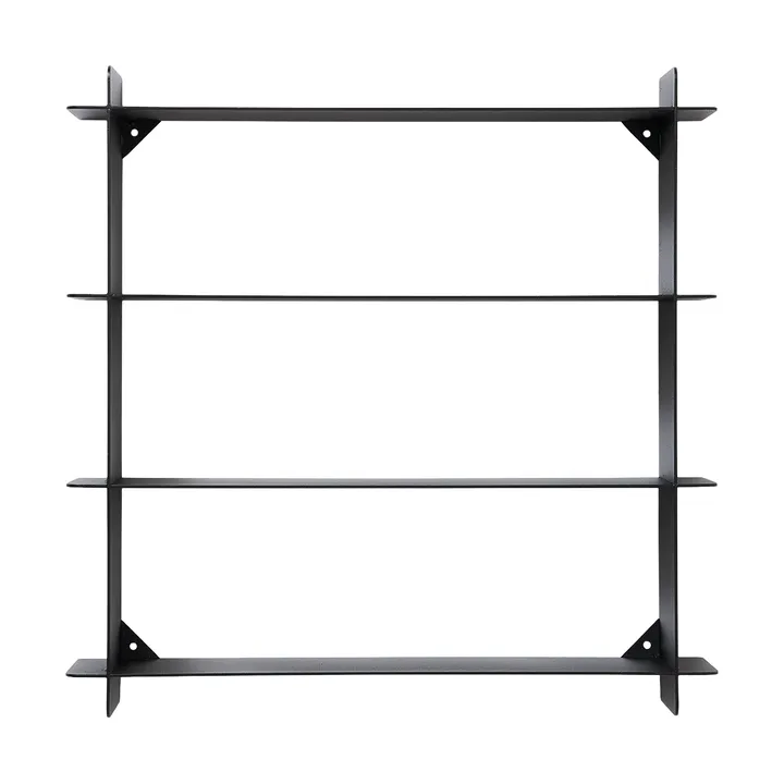 Division vägghylla - Black steel, 45x45x10 cm - Andersen Furniture