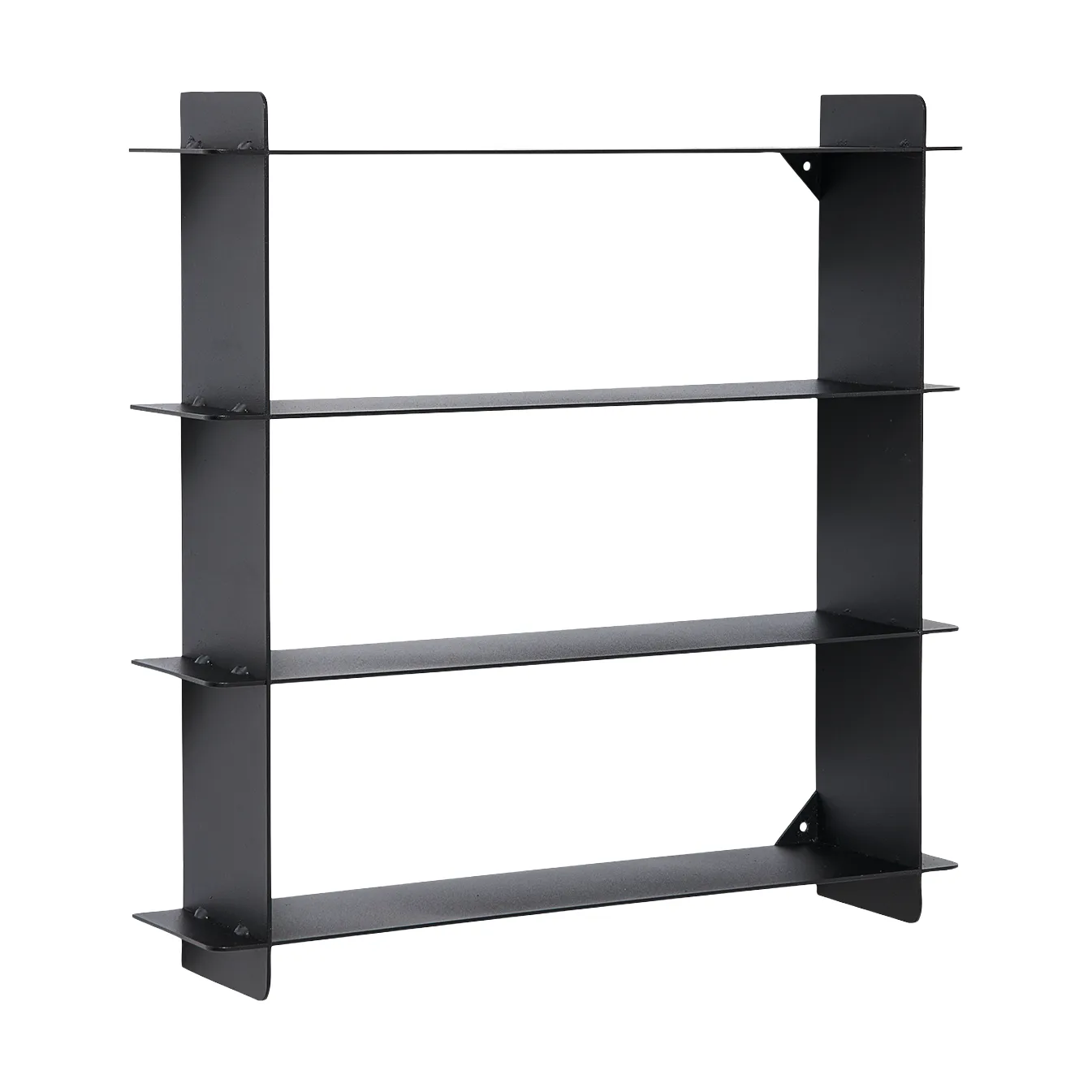 Division vägghylla, Black steel, 45x45x10 cm Andersen Furniture