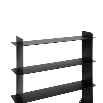 Division vägghylla - Black steel, 45x45x10 cm - Andersen Furniture