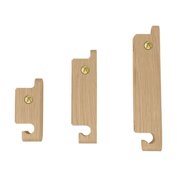 Multi Hooks krok set om 3 - Oak - Andersen Furniture