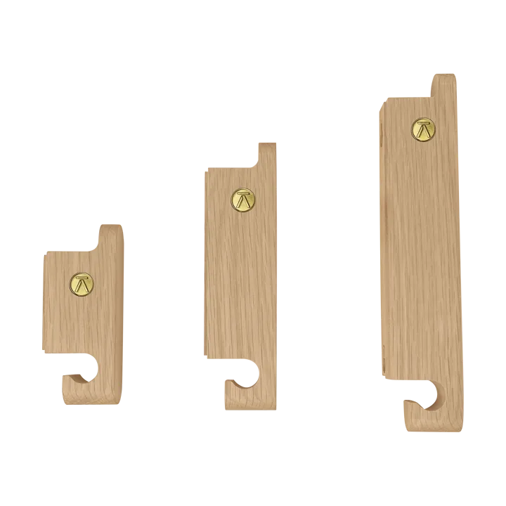 Multi Hooks krok set om 3 - Oak - Andersen Furniture
