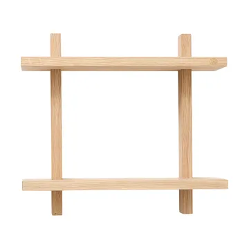 Treat vägghylla dubbel - Oak, 34x12x34 cm - Andersen Furniture