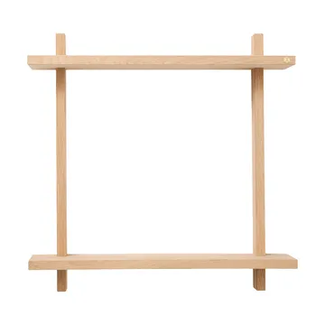 Treat vägghylla dubbel - Oak, 50x12x50 cm - Andersen Furniture
