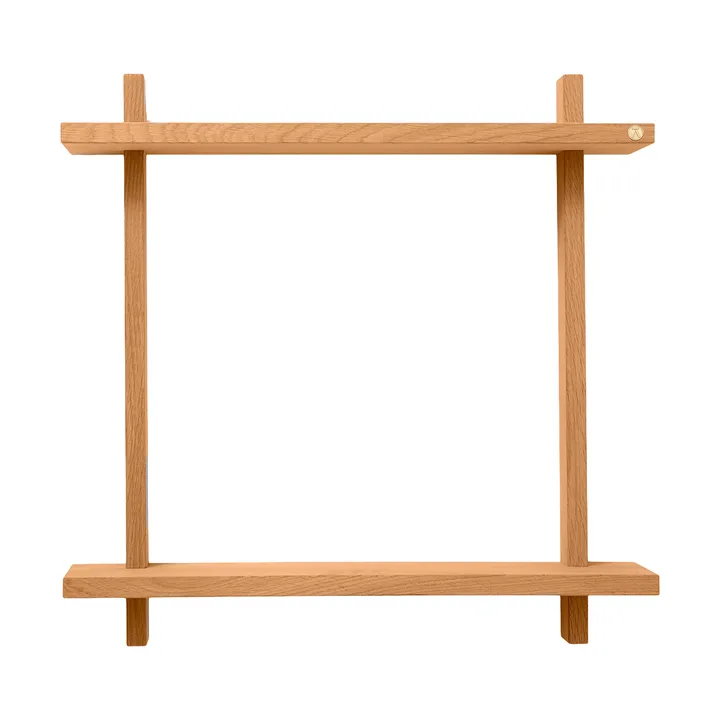 Treat vägghylla dubbel - Oiled Nature Oak, 50x12x50 cm - Andersen Furniture