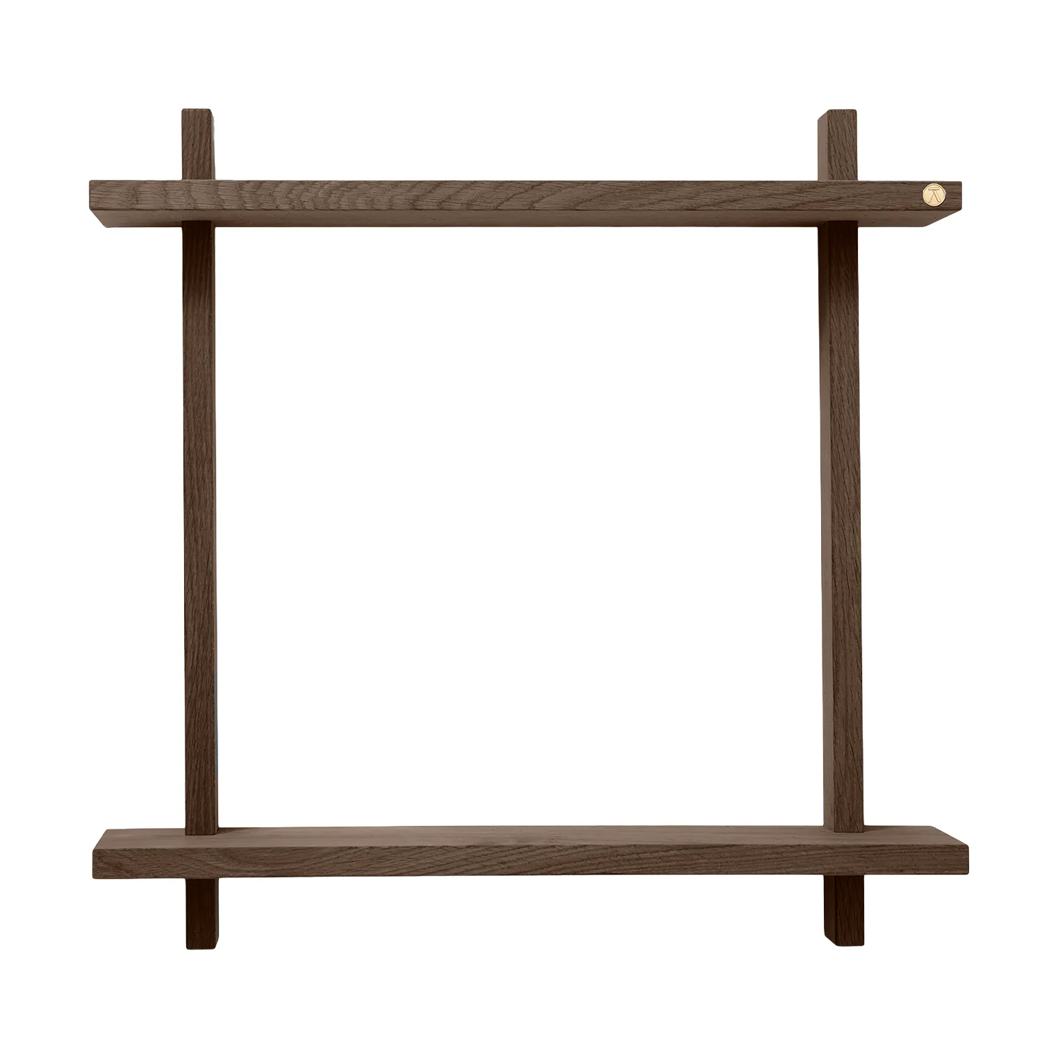 Treat vägghylla dubbel, Smoked Oiled Oak, 50x12x50 cm Andersen Furniture