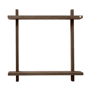 Treat vägghylla dubbel - Smoked Oiled Oak, 50x12x50 cm - Andersen Furniture