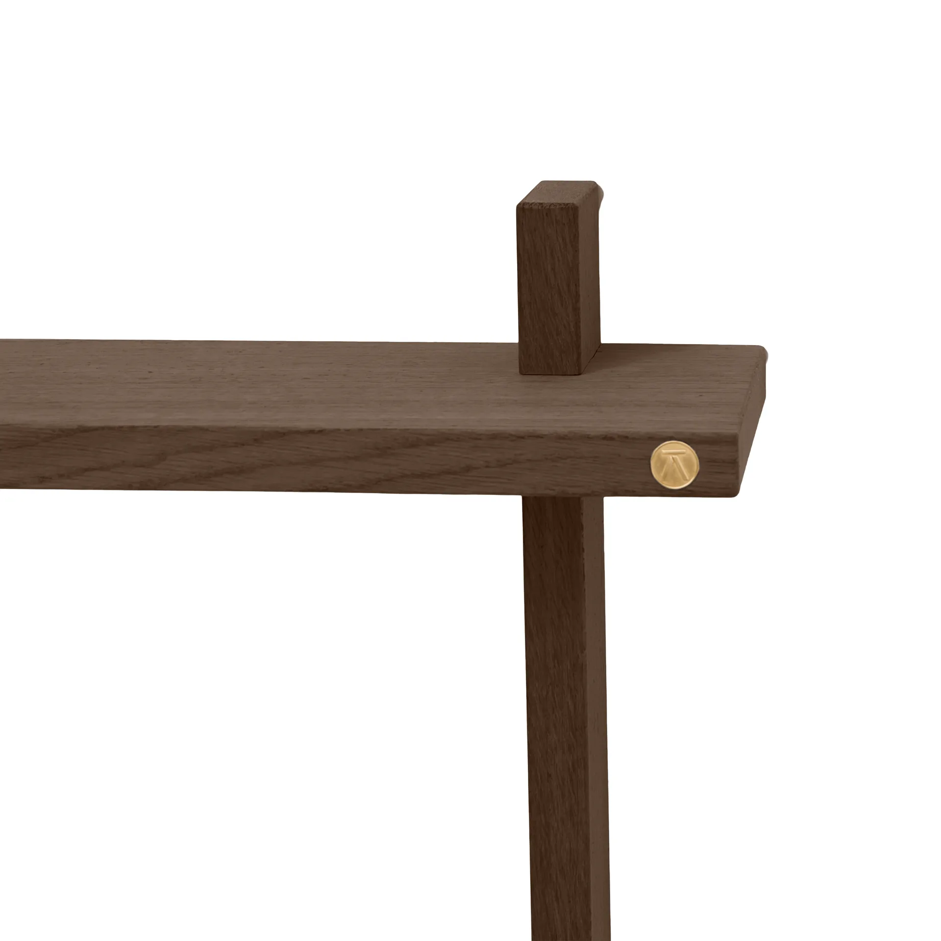 Treat vägghylla dubbel, Smoked Oiled Oak, 50x12x50 cm Andersen Furniture